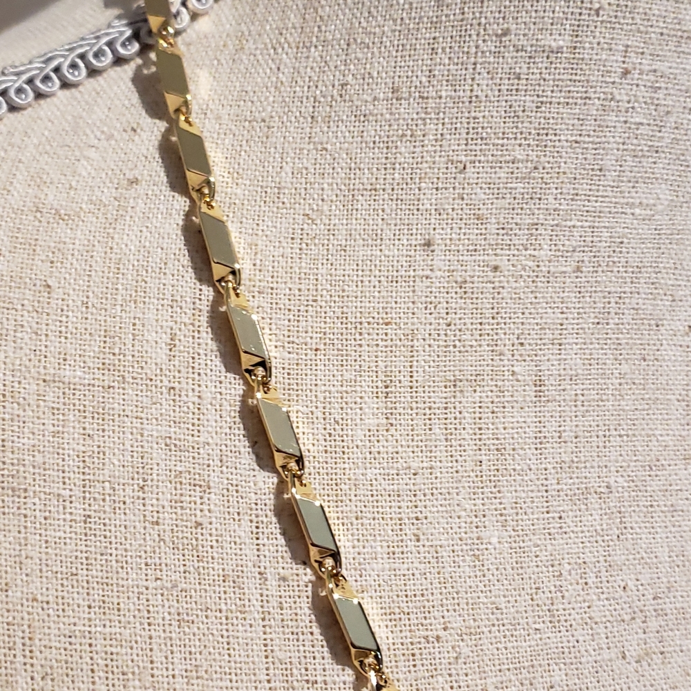 Rebecca Minkoff Textured Bar Chain Necklace - Picture 7 of 8
